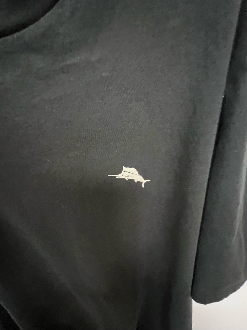 TOMMY BAHAMA BLACK SHORT SLEEVE MARLIN LOGO T-SHIRT. SIZE XXL. 100% Cotton - Picture 3 of 8
